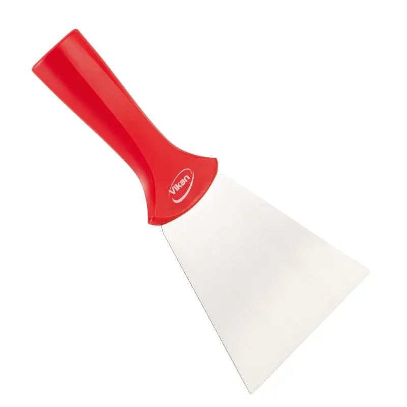 Vikan 40114 Scraper for handle mounting Stainless steel blade 100 mm red